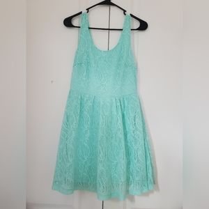 Teal green dress